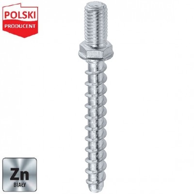 Μπετόβιδα με Εξωτερικό Σπείρωμα 6x35mm M8 (Συσκ. 200τεμ) WDBGZ-06035